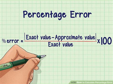 Learn how to calculate percentage error, a measure of the discrepancy between an observed and a true value, using the absolute error and the true value. Find out how to handle negative percentage error, the case when the observed value is smaller than the true value, and how to use standard deviation for more accurate results. 